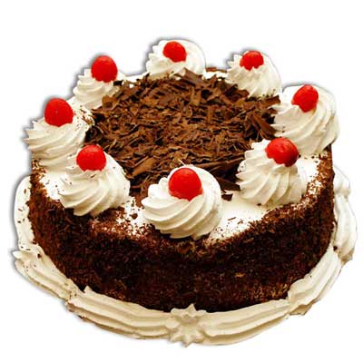 "Round shape Black forest cake - 1kg - Click here to View more details about this Product